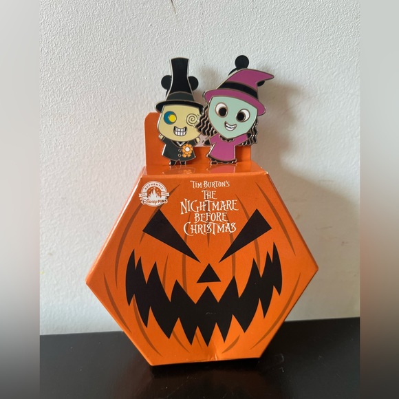 Disney Parks Tim Burton The Nightmare Before Christmas character Set of 2 Pins - Picture 2 of 8